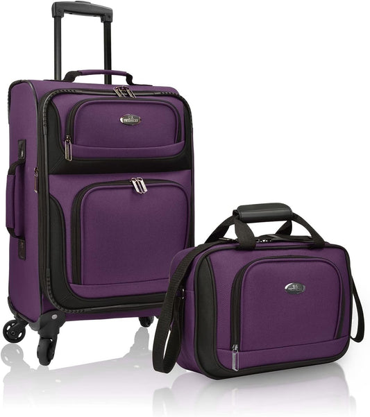 U.S. Traveler Rio Carry-on Luggage: Lightweight 20in Suitcase