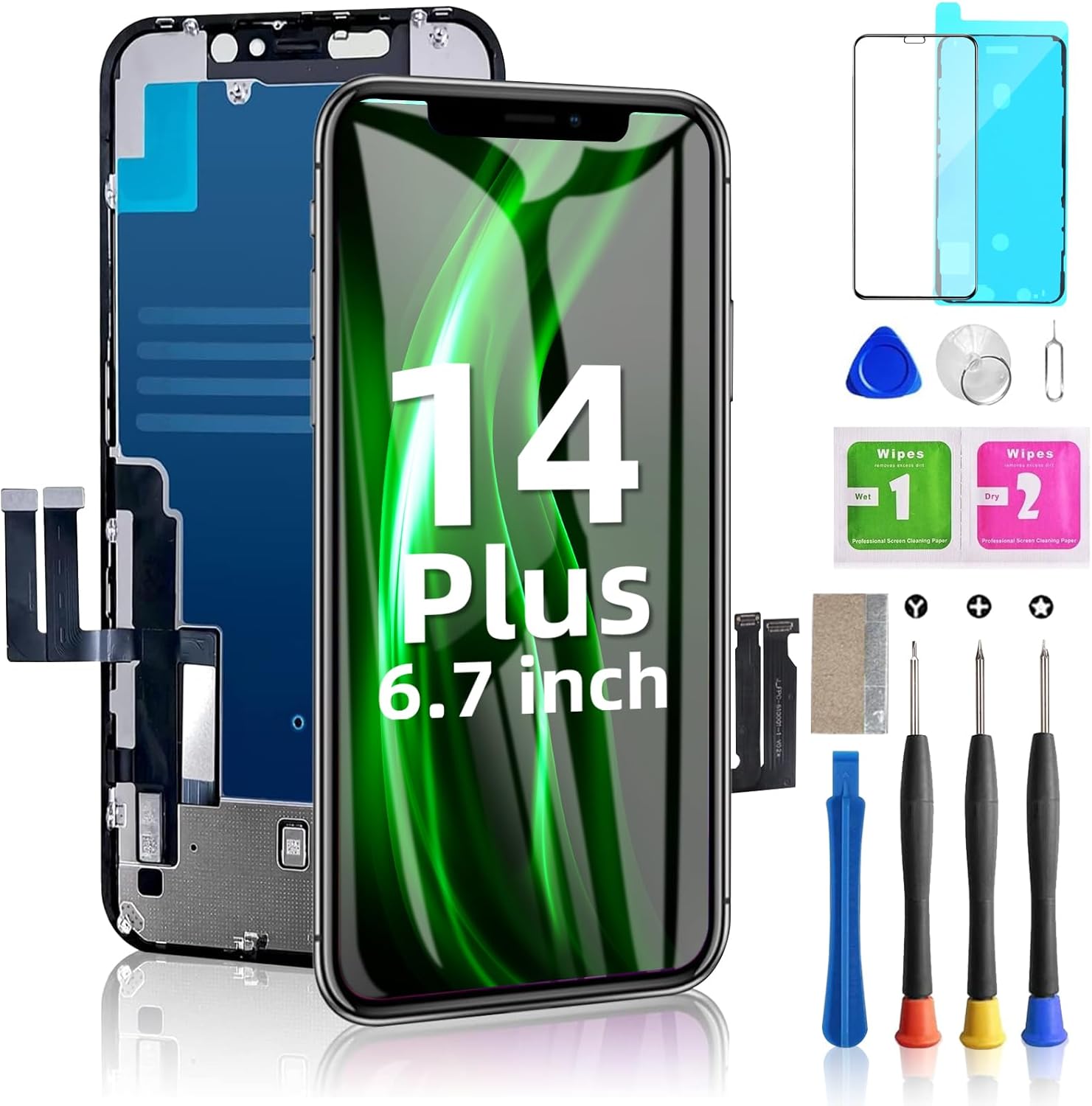 iPhone 14 Plus Screen Replacement 6.7inch with Repair Tools