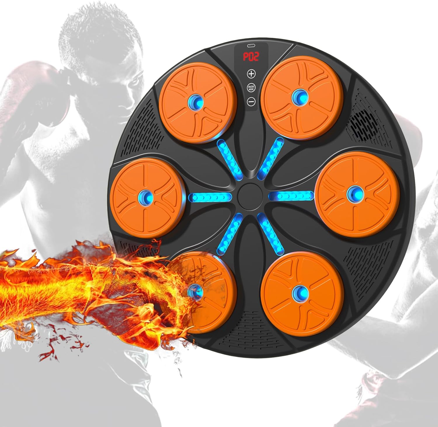 Smart Wall-Mounted Music Boxing Trainer for Home & Gym