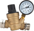 Camco Adjustable RV/Marine Brass Water Pressure Regulator - Protects