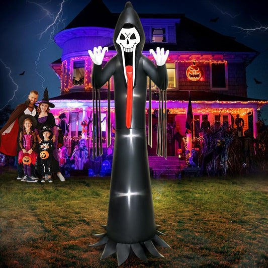 10 FT Halloween Inflatable Grim Reaper Decoration for Yard
