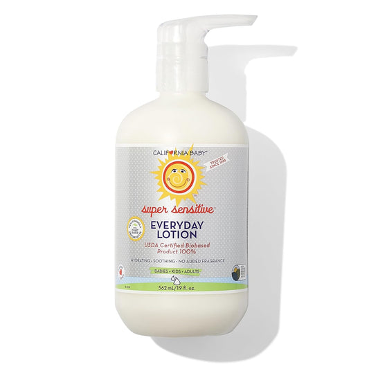 California Baby Super Sensitive Lotion | Organic Allergy-Friendly Soothing Cream