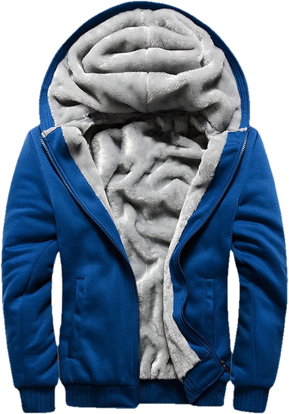 JiangWu Womens Fashion Horn Button Fleece Thicken Coat for Winter