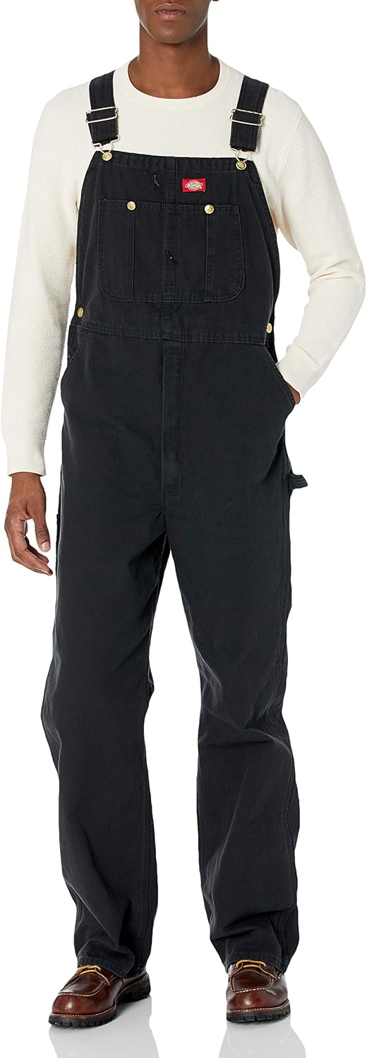 Dickies Men's Bib Overall with Handy Hammer Loop and Pockets
