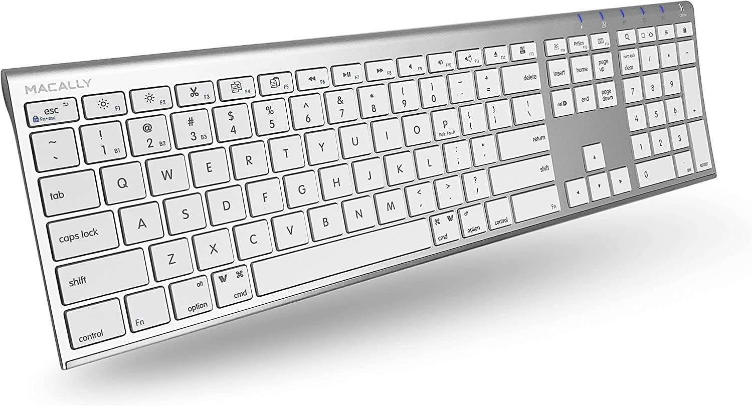Macally Multi-Device Bluetooth Keyboard - Effortless Connectivity