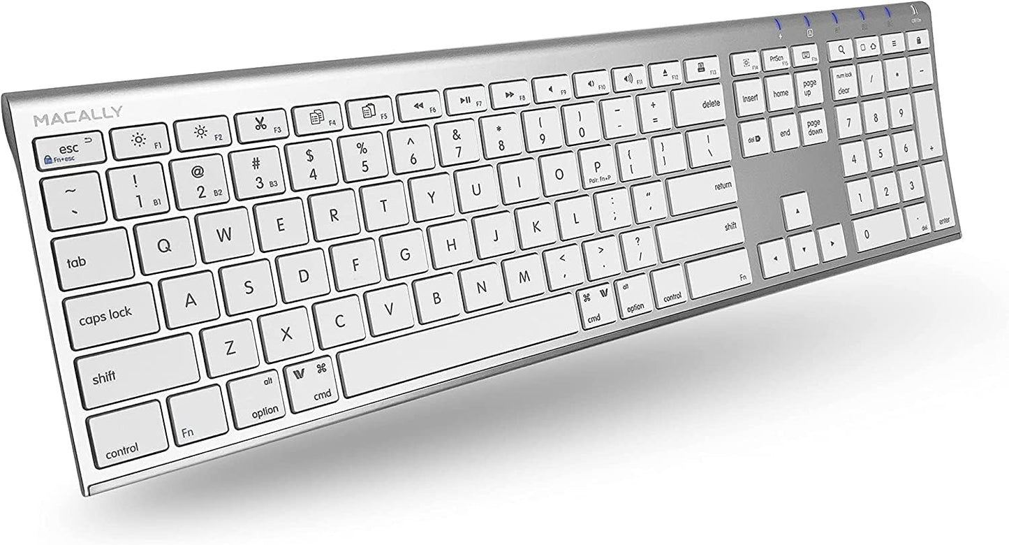 Macally Wireless Bluetooth Keyboard for Mac - Multi-Device Use
