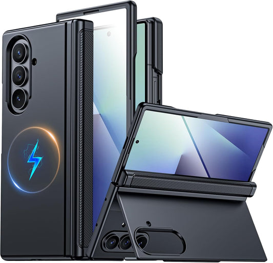 CENMASO Magnetic Case for Samsung Galaxy Z Fold 7 with Stand