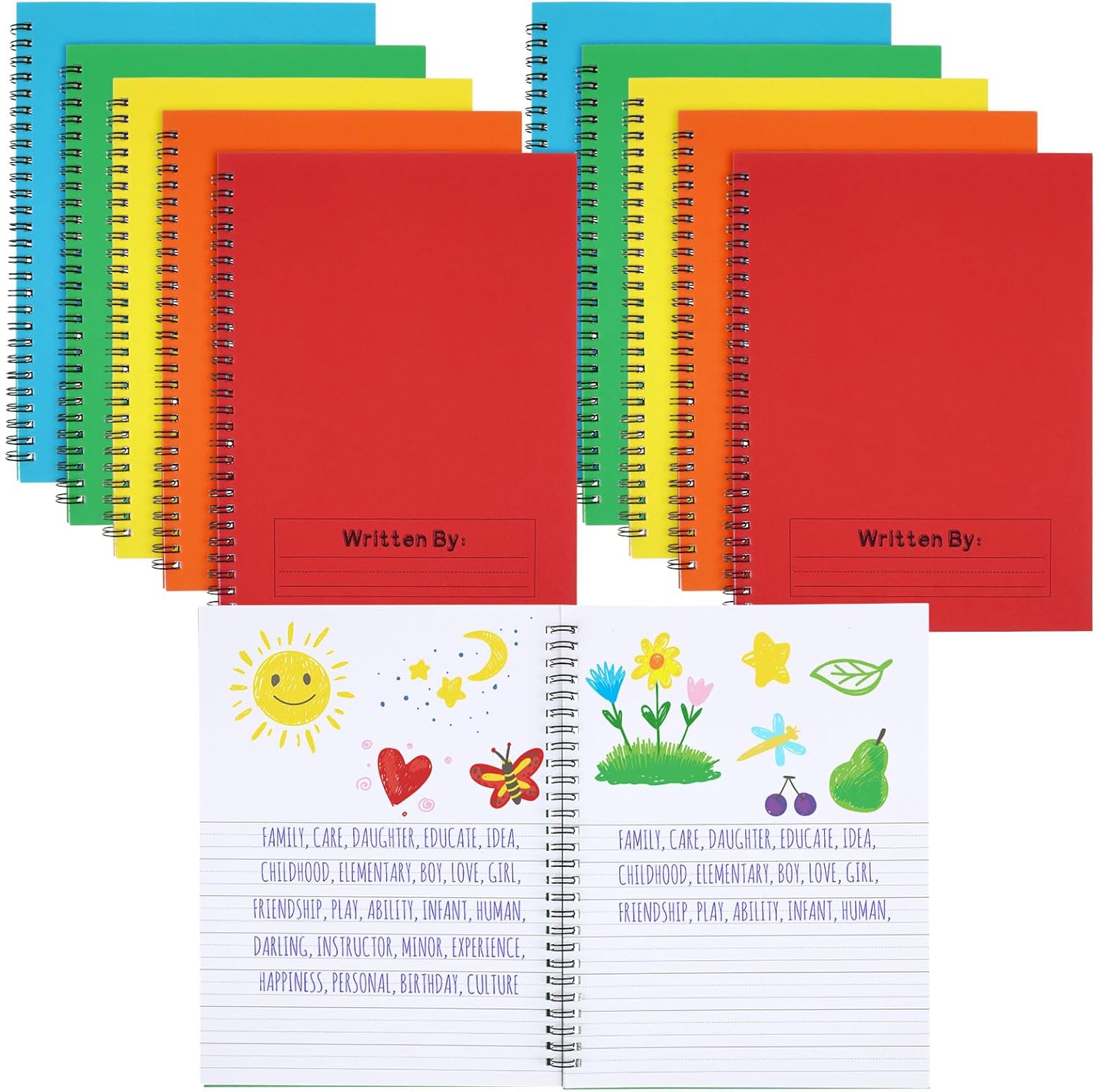 Primary Composition Notebook for Kids 4-6 - Bulk Pack
