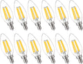 FLSNT 100W Equivalent Candelabra LED Bulbs 5000K Daylight - Dimmable