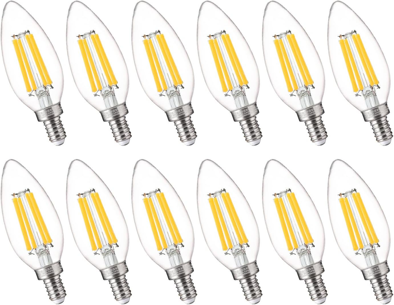 100W Equivalent Candelabra LED Bulbs for Bright Indoor Lighting