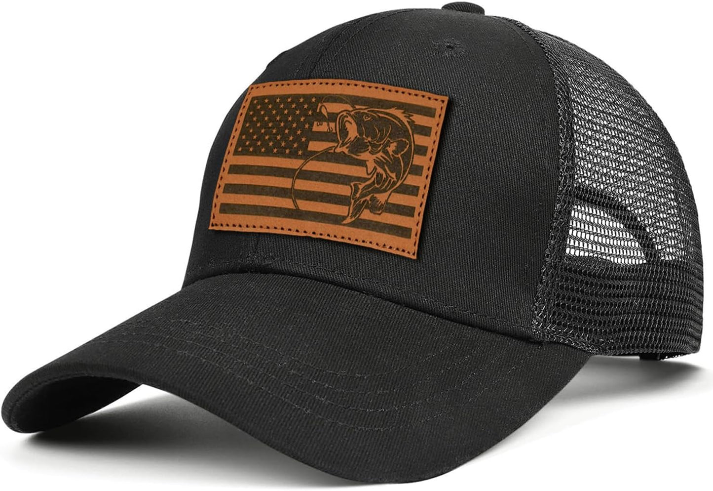 Leather Pattern Trucker Hat - Stylish Gift for Him