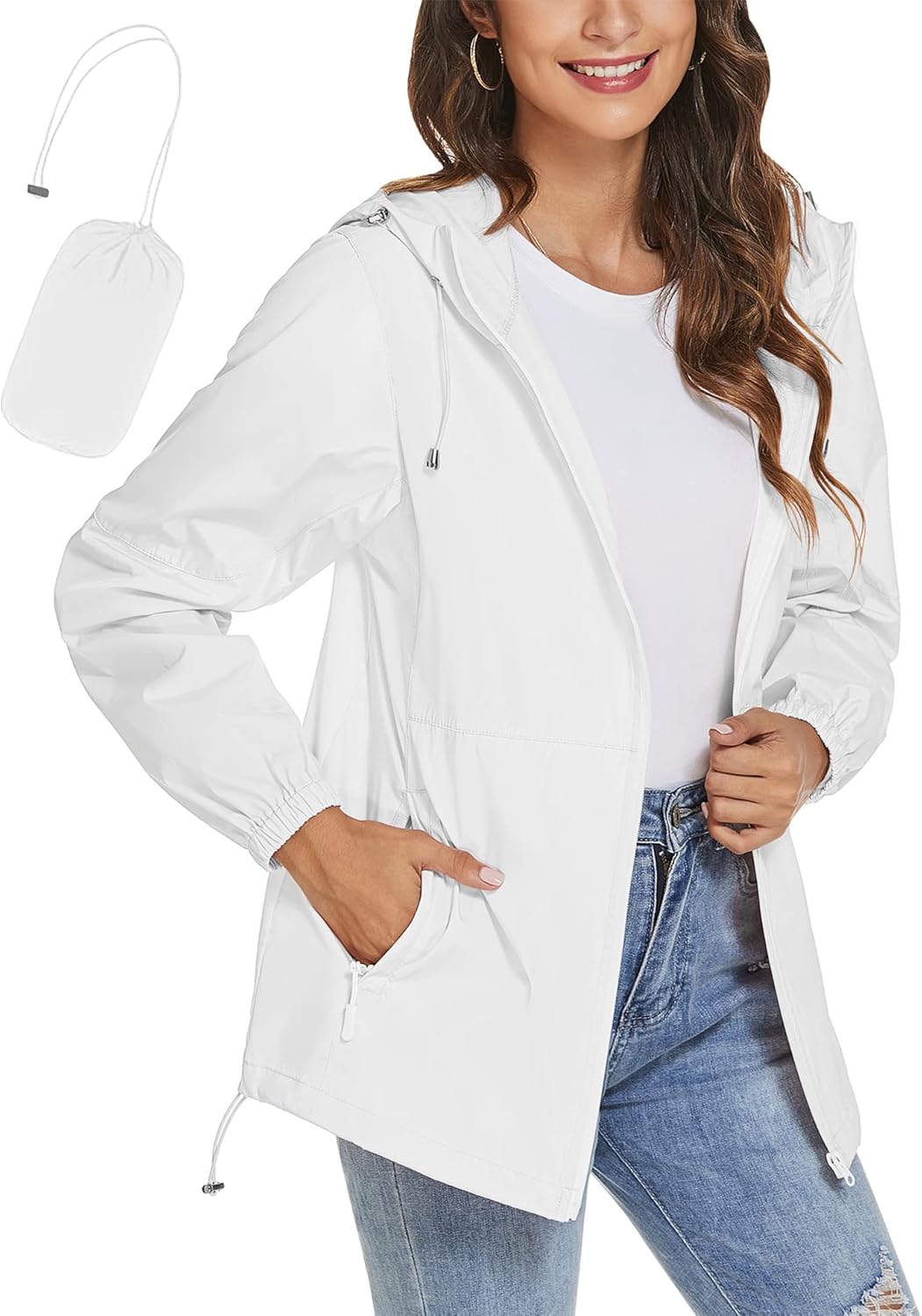 TCOT Womens Rain Jackets Waterproof Windbreaker for All Seasons
