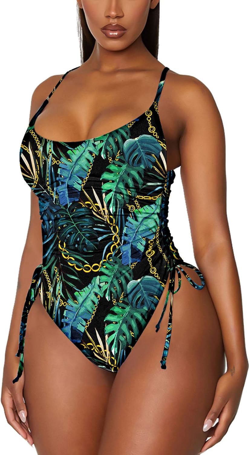 Viottiset Women's Ruched High Cut One Piece Swimsuit Review