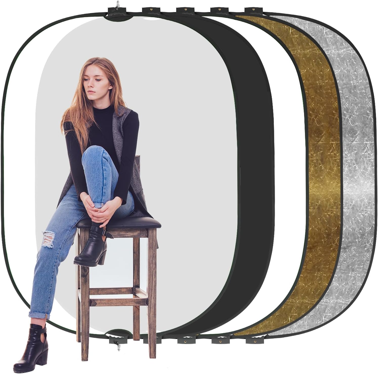 5-in-1 Collapsible Light Reflector for Professional Photography