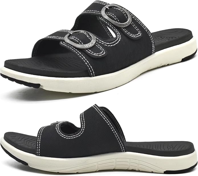 COFACE Womens Orthotic Slides for Comfort and Arch Support