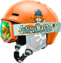 Kids Ski Helmet and Goggles Set - Safe, Well-Vented Fit
