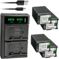 Kastar 4-Pack BP-828 Battery and LTD2 USB Charger - Dual Charge Kit