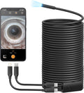USB Endoscope Camera with 8 Adjustable LED Lights - 50 ft Inspection