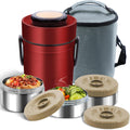 67oz Thermos for Hot Food 3-Layer Sealed Stackable Food Thermos