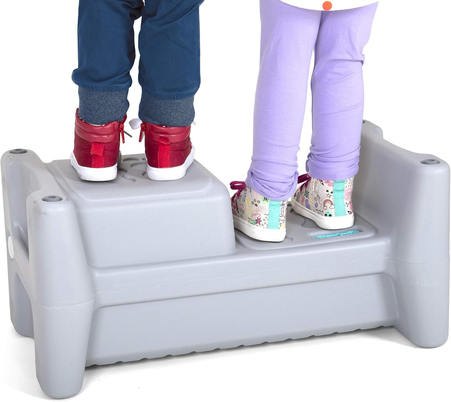 Simplay3 Sibling Step Stool for Kids - Lightweight and Durable
