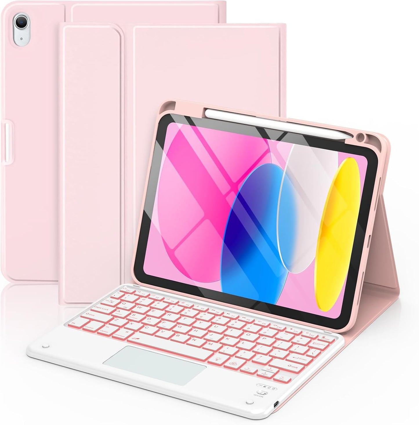 COO iPad 11th/10th Gen Case with Keyboard & Trackpad Features