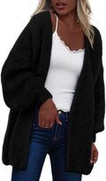 dowerme Women Open Front Cardigan Long Sleeve Slouchy Sweater