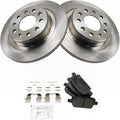 TRQ Rear Brake Pad & Rotor Kit Compatible with 2016-2019 Chevrolet