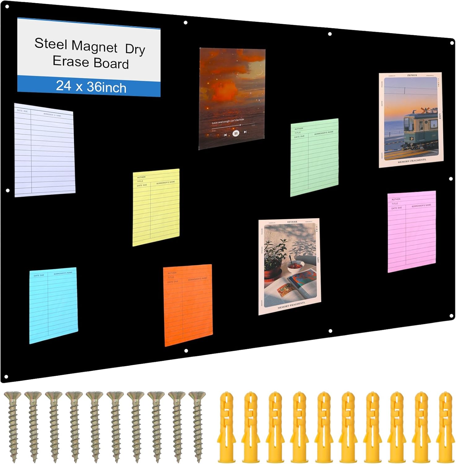 Ireer Magnetic Board for Walls - Versatile 24 x 36 Inch Display