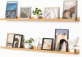 Heimlove Picture Ledge Shelf 48 in Set of 2 - Sturdy Floating Ledge