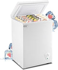 WANAI Small Chest Freezer 3.5 Cu.Ft for Home and Office