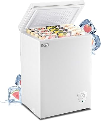 WANAI Small Chest Freezer 3.5 Cu.Ft for Home and Office