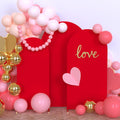 Babenest Red Wedding Arch Cover Sets of 3 - Fitted Spandex Backdrop