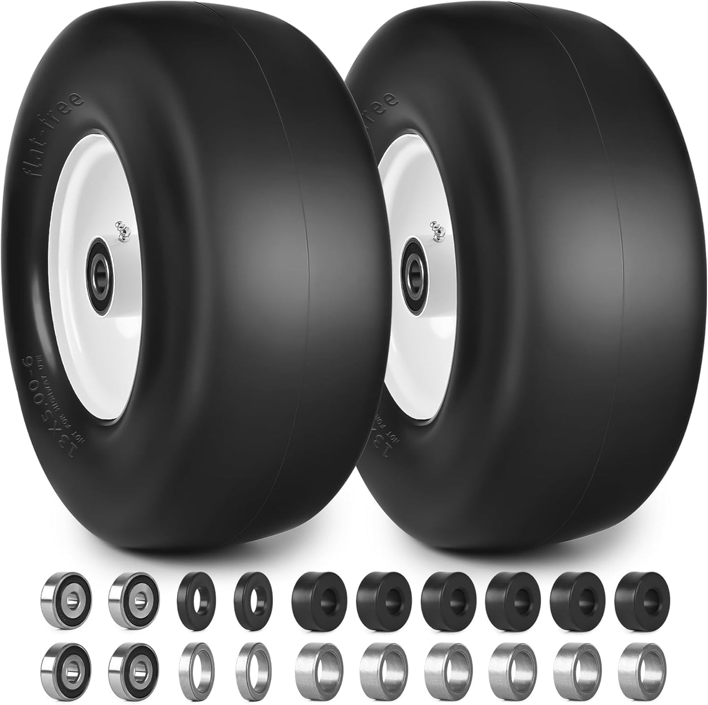 13x5.00-6 Flat Free Lawn Mower Tires for Zero Turn Mowers