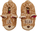 Dearfoams Matching Christmas Holiday Lil Bear and Baby Bear Slippers