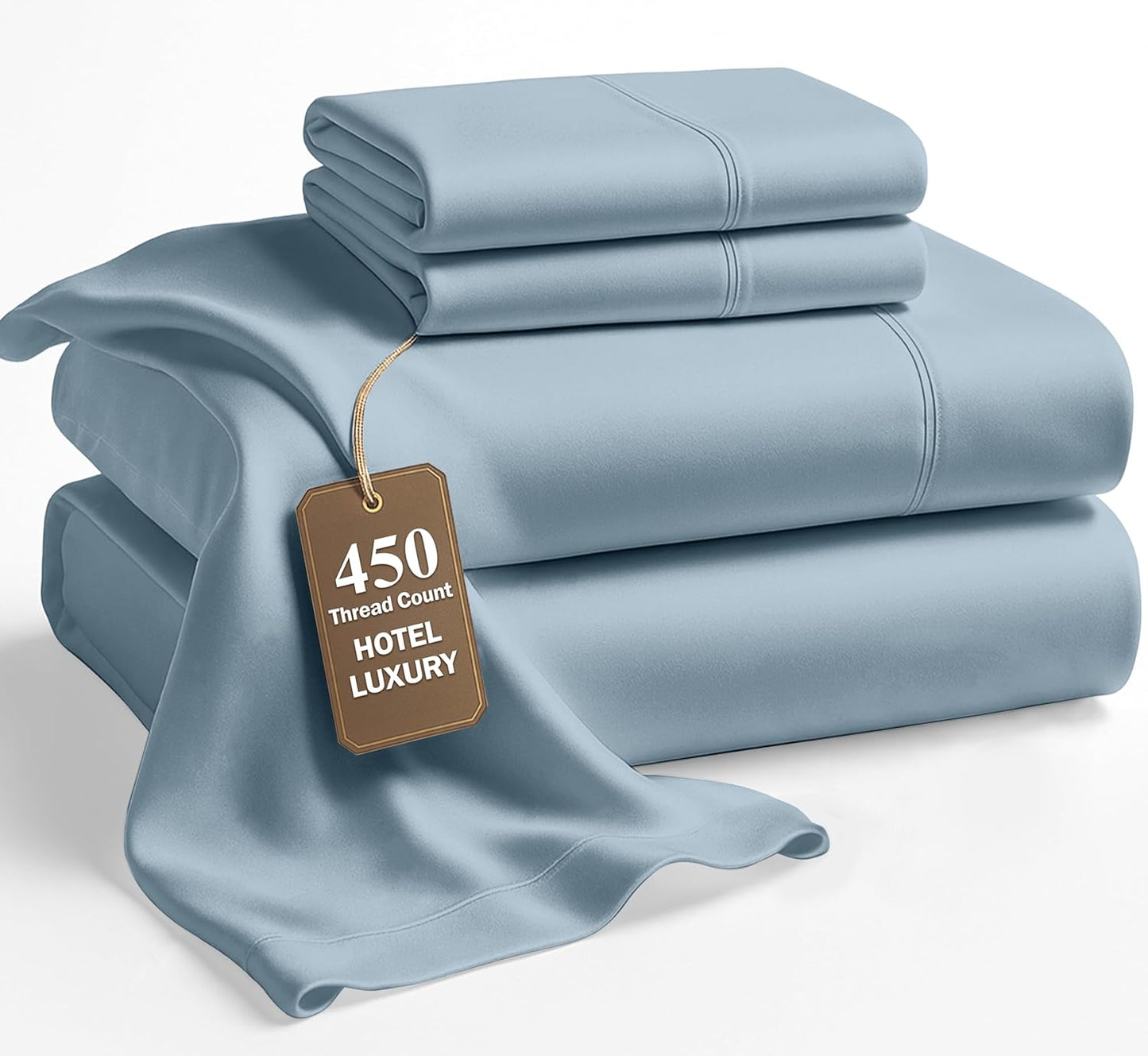 Lane Linen King Bed Sheets 450 Thread Count Cotton Luxury