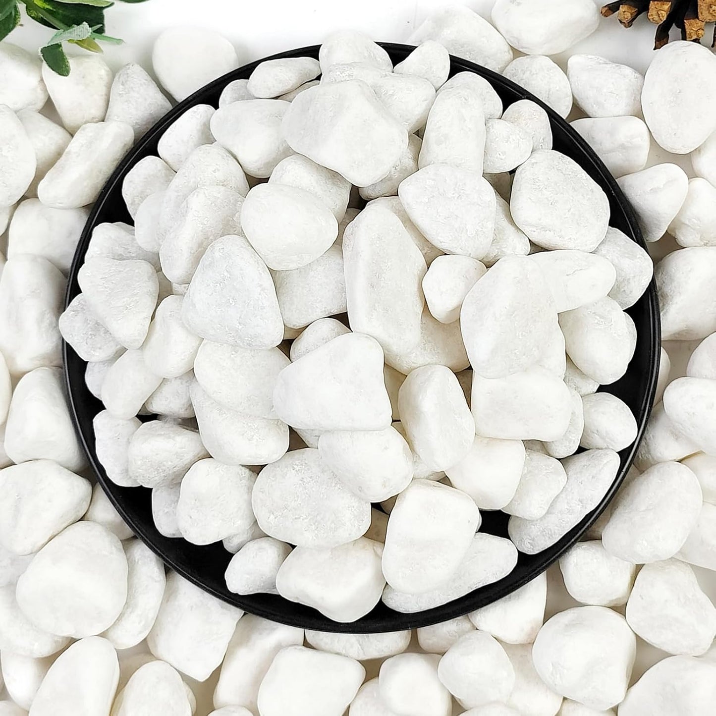 20lb White River Rocks for Landscaping and Home Decor Projects
