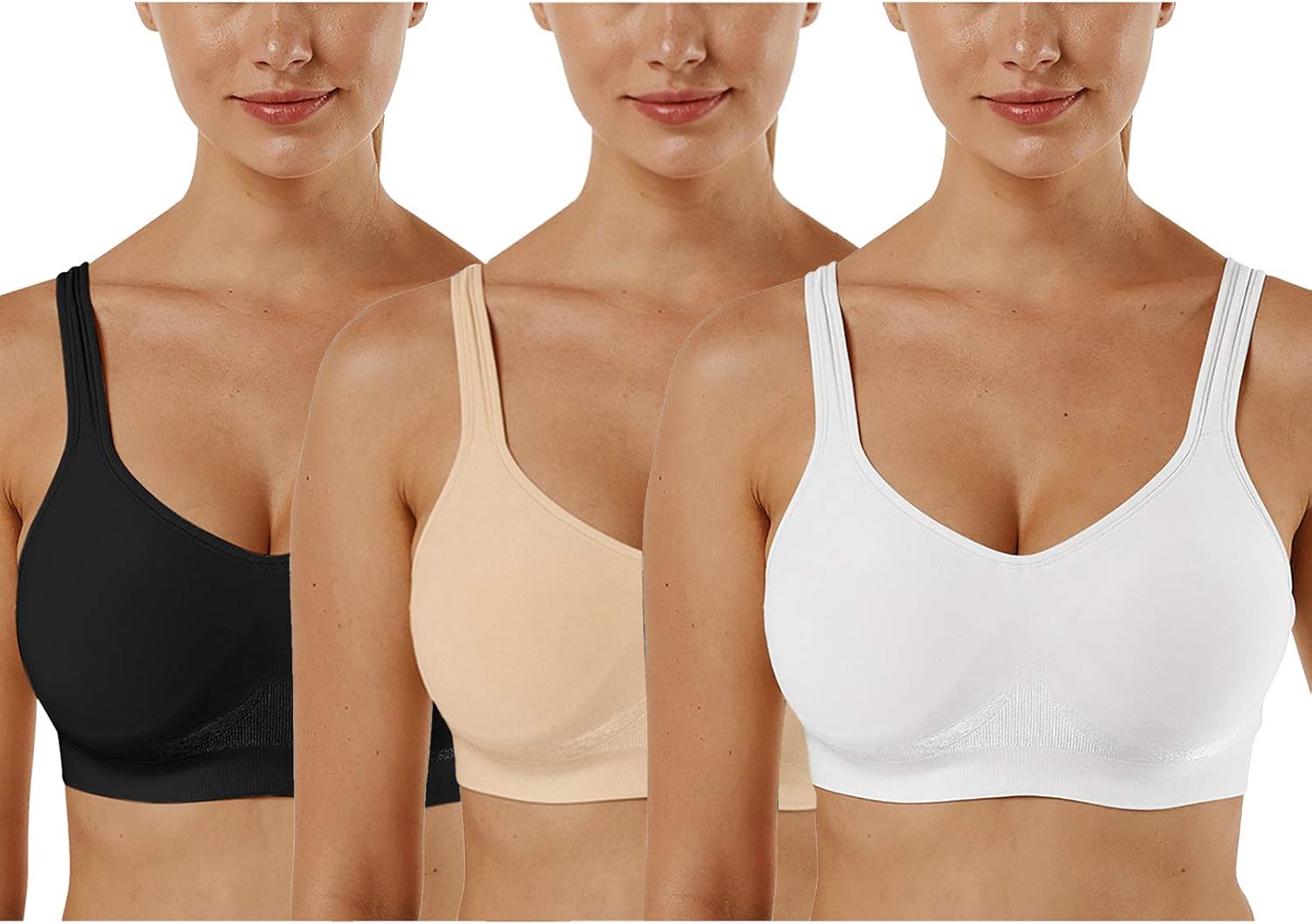 Vertvie Women's Wirefree Bras for Comfort and Support in Style