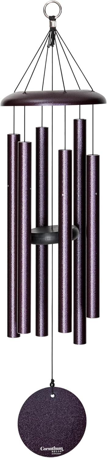 Corinthian Bells 30 Inch Plum Wind Chime for Outdoor Decor