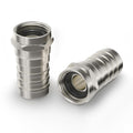 Coaxial Crimp Type F Connector for RG6 Cable - 100 Pack