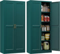 Kitchen Pantry Cabinet 71 in Tall Metal Pantry Cabinet - Spacious