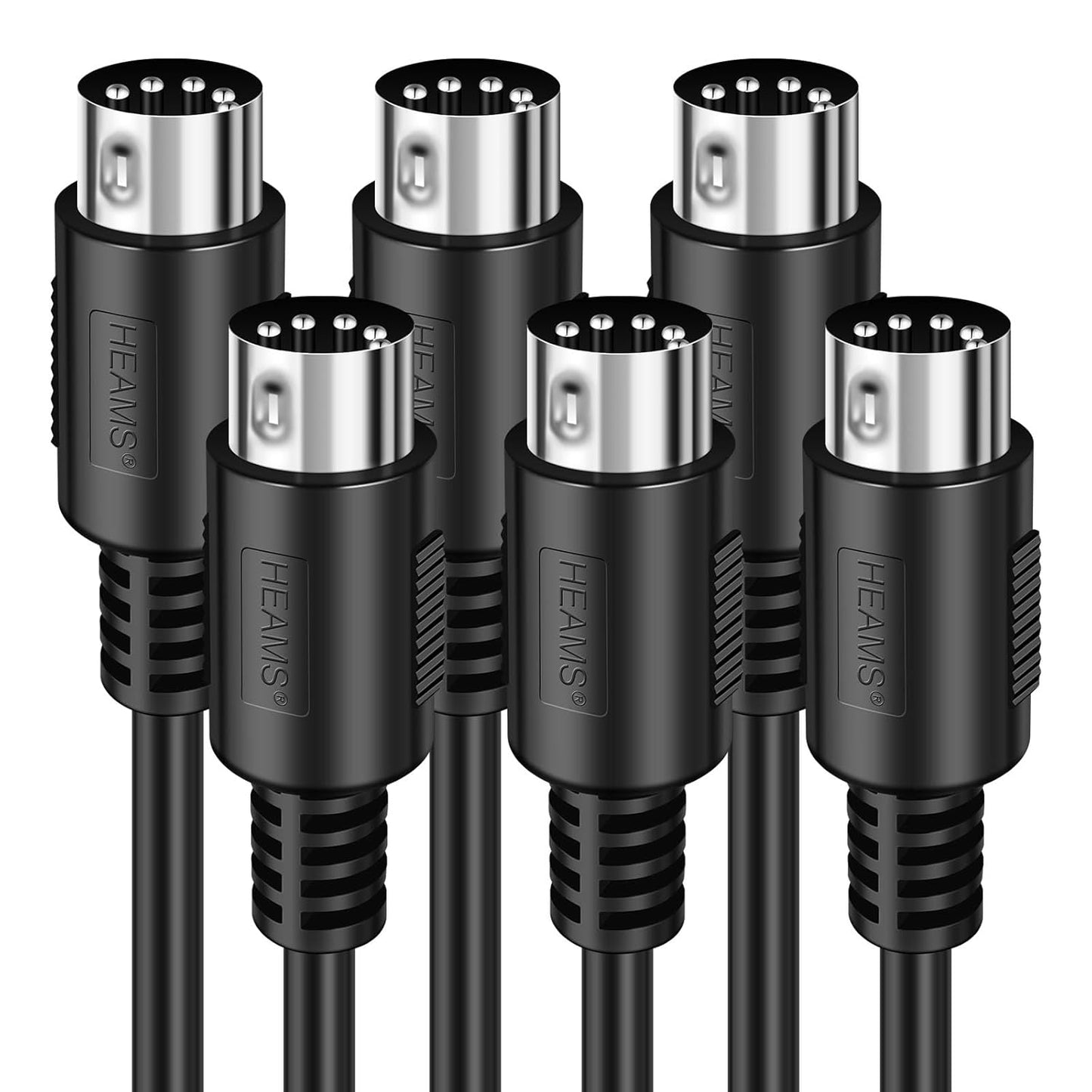 3-Pack Premium Fast MIDI Cables by Heams