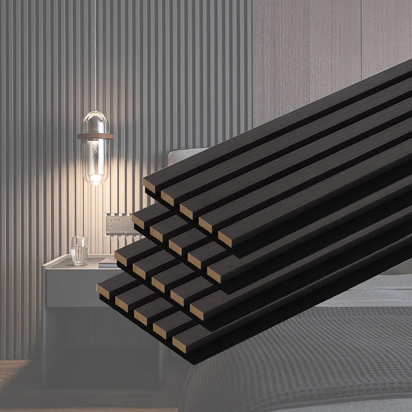 Wood Slat Acoustic Wall Panels for Noise Reduction and Decor