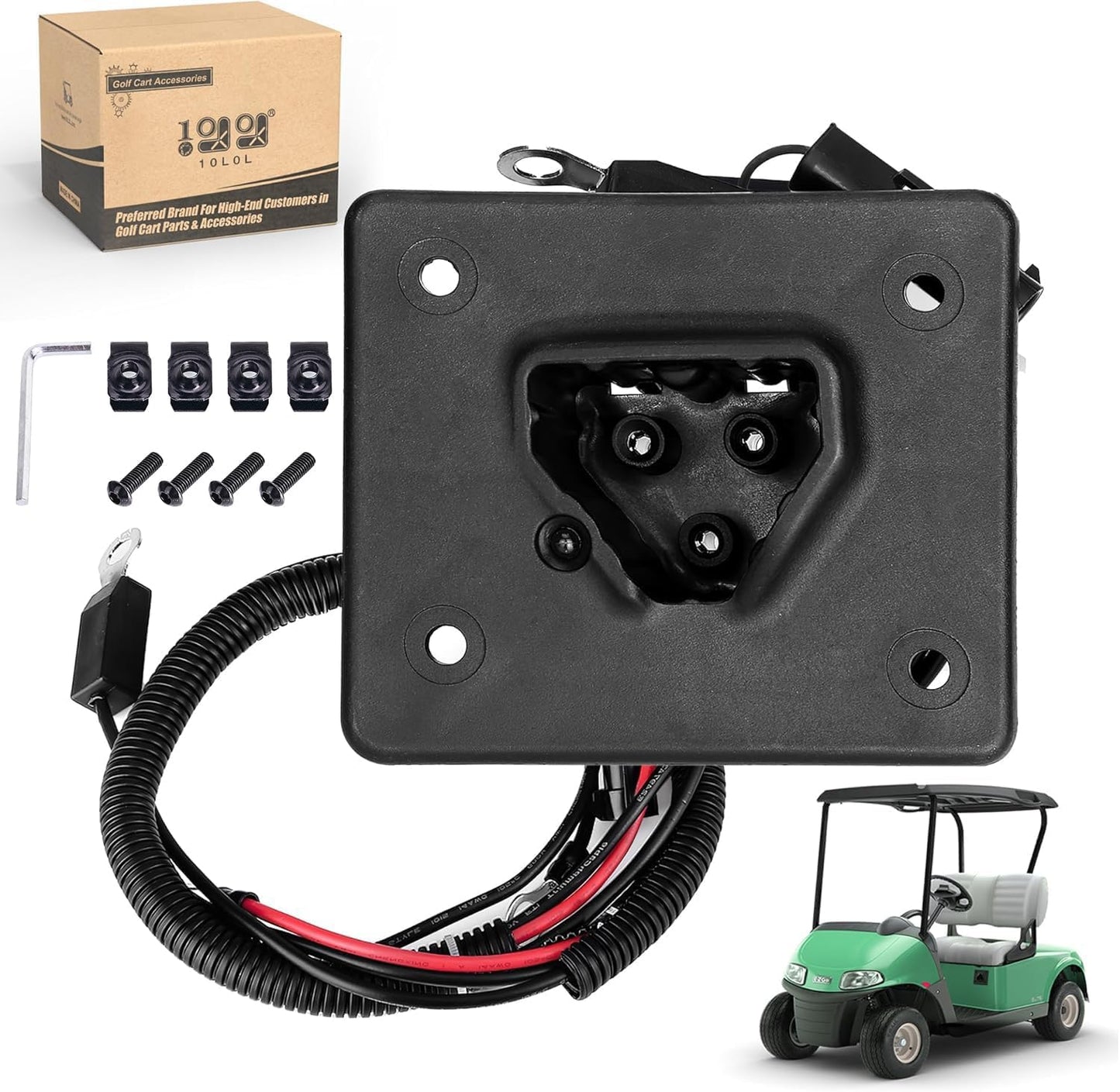 High-Performance Golf Cart Charger Port + Wires