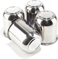 Push Through Wheel Center Caps 3.74 in Bore - Stainless Trailer Hub