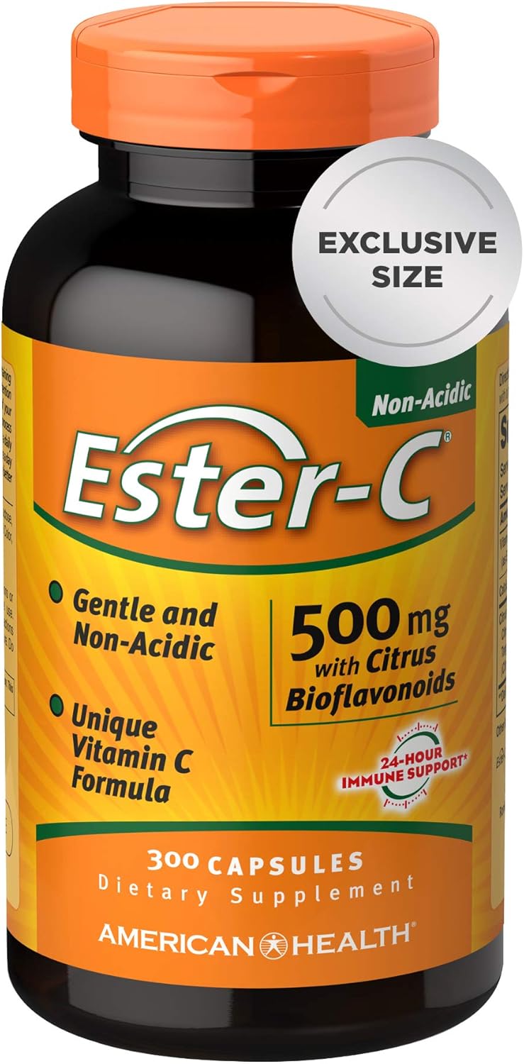 Ester-C 500 mg with Citrus Bioflavonoids for Immune Support
