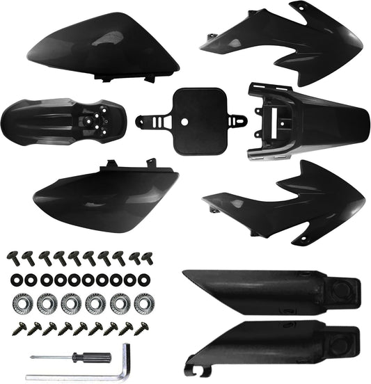 Complete 7 Piece Plastic Fender Kit for CRF50 and XR50 Bikes