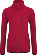 Dolcevida Women's Long Sleeve Fleece Zip Jacket - Cozy, Lightweight