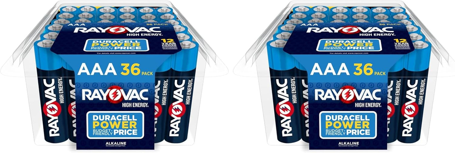 Rayovac AAA Batteries Pack of 72 for Long-Lasting Power
