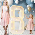 4FT Marquee Light Up Numbers Large Light Up Letters for Party
