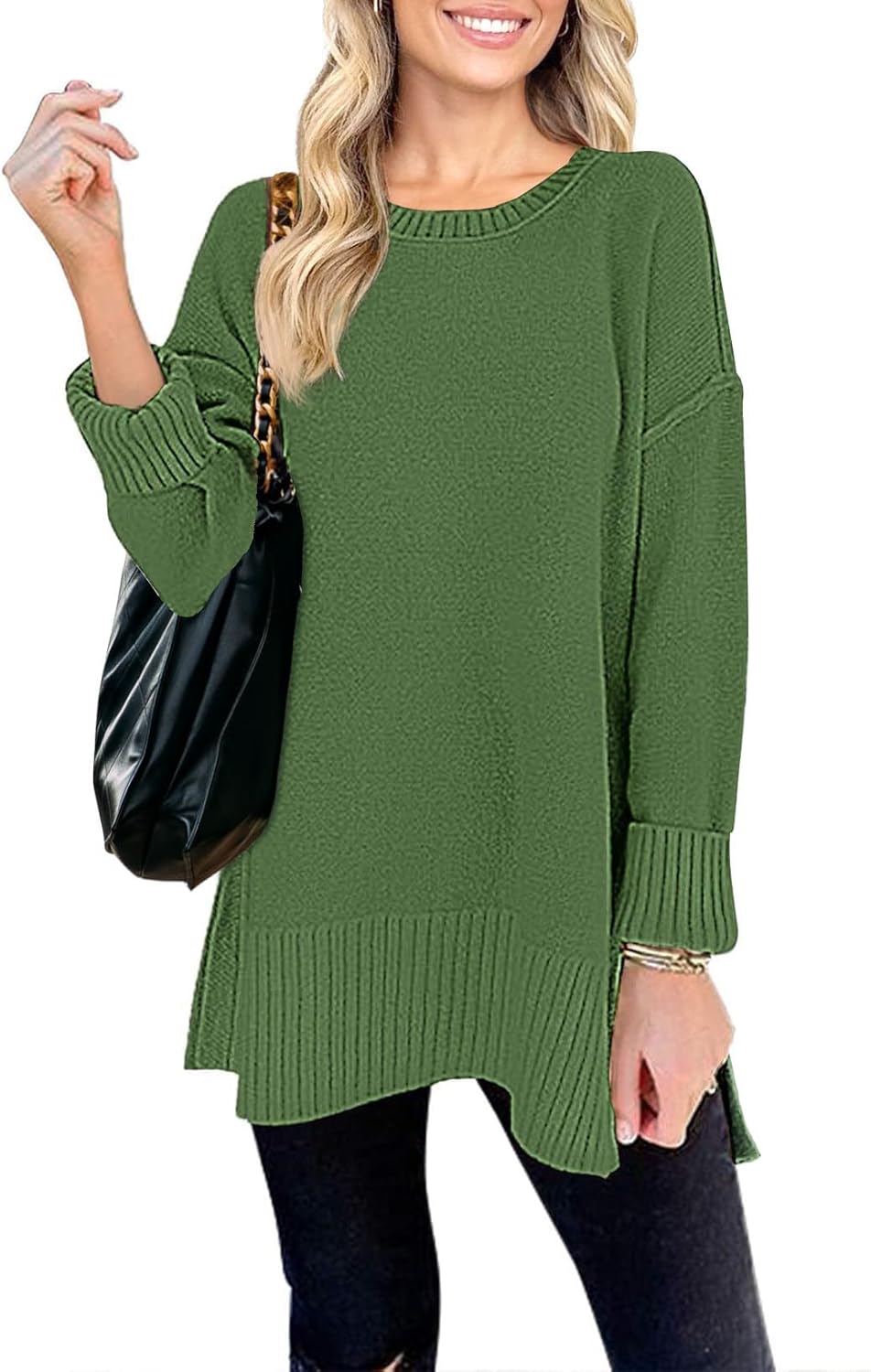 Oversized Pullover Sweater for Women - Casual Fall Fashion
